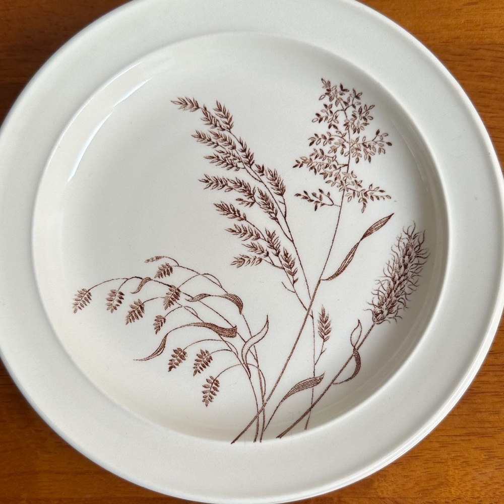 Set of 4 Vintage J & G Meakin England Windswept Brown 7in Plates Antique - Picture 4 of 5
